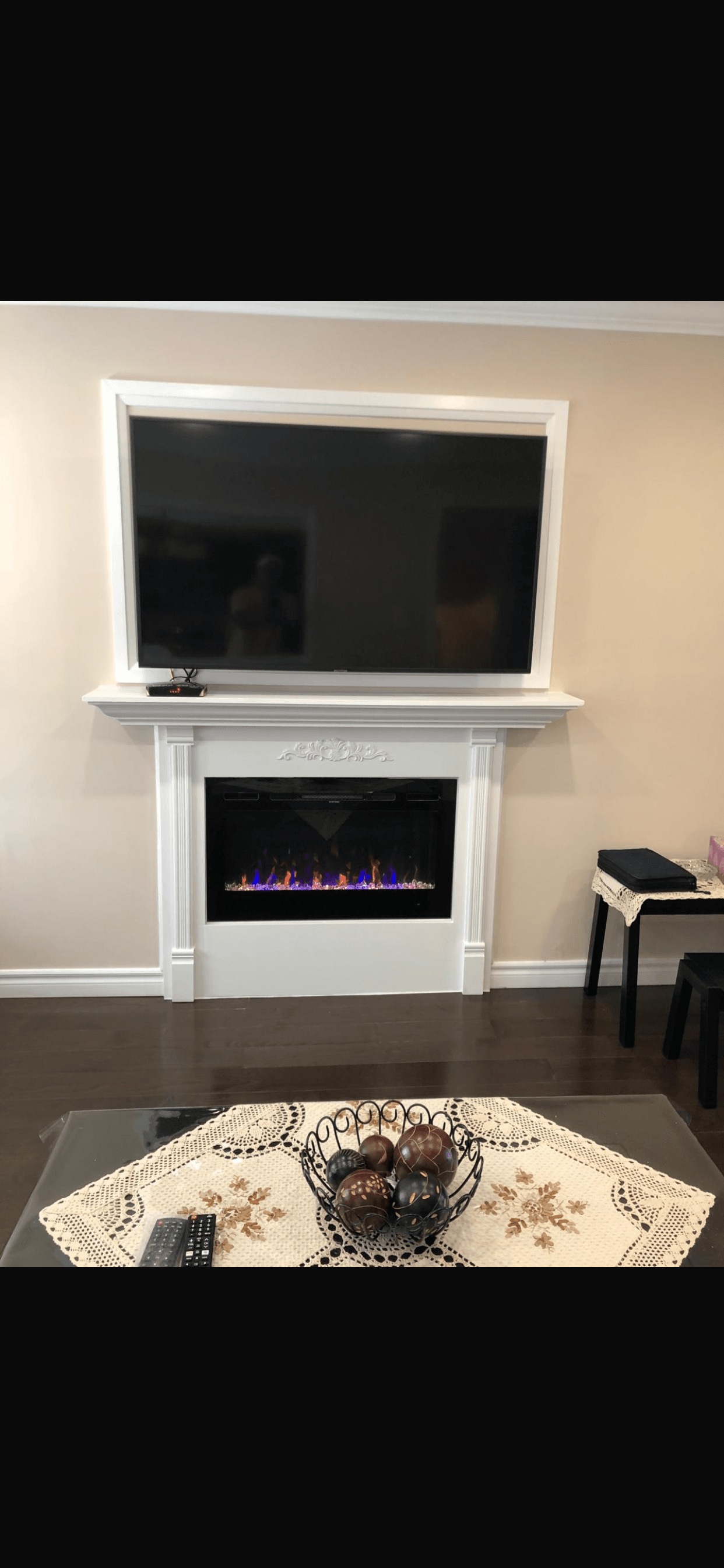 Fireplace Mantle Installation - Completed