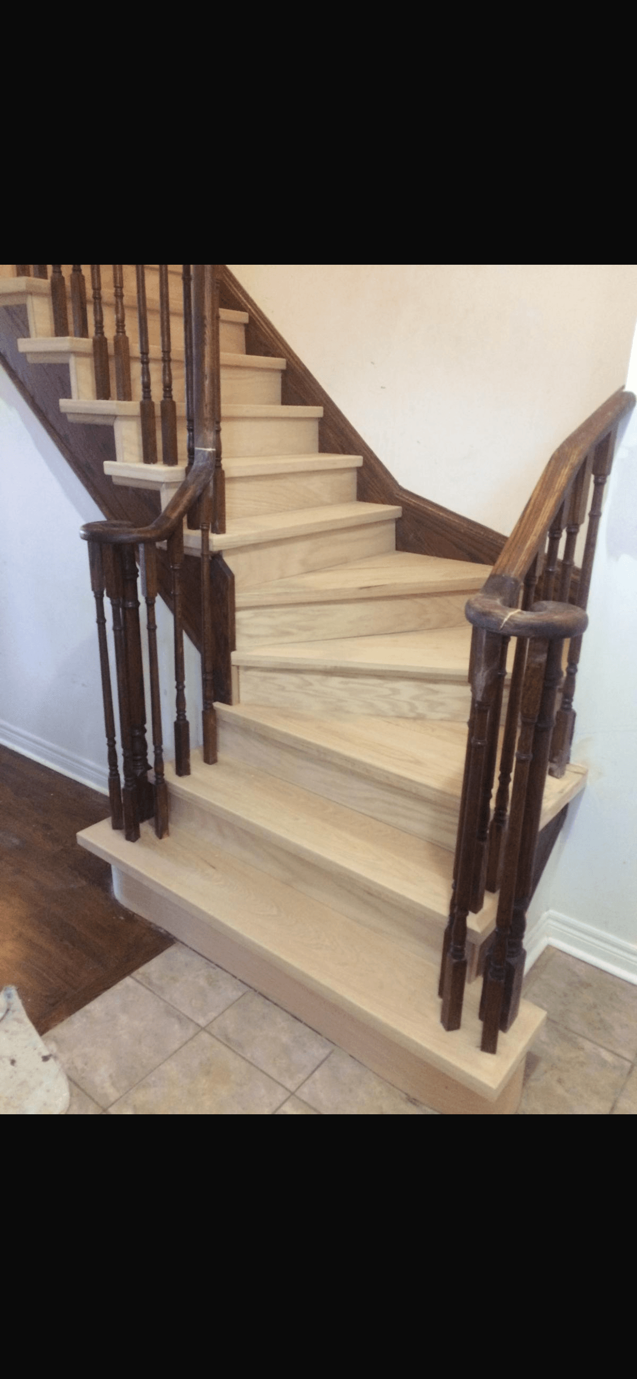 Staircase Tread Replacement - Before